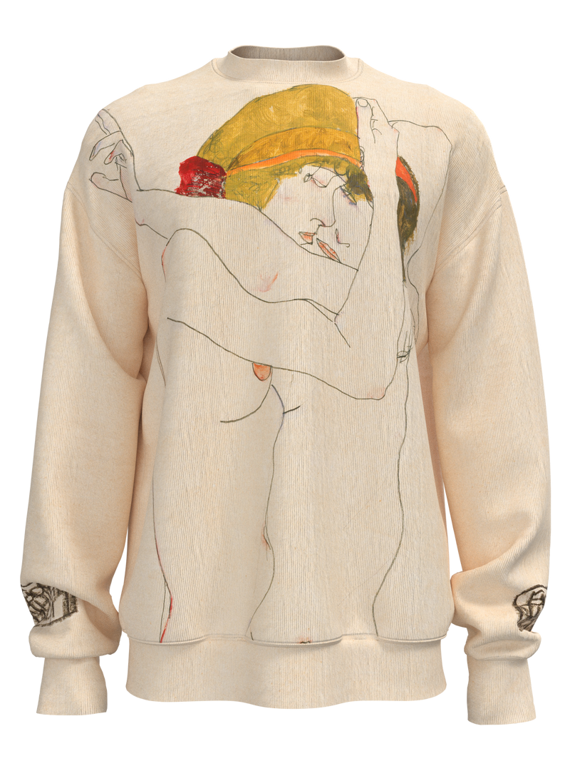 Sweatshirt - Two Women Embracing