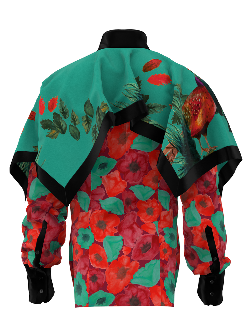 Floral Capelet Shirt