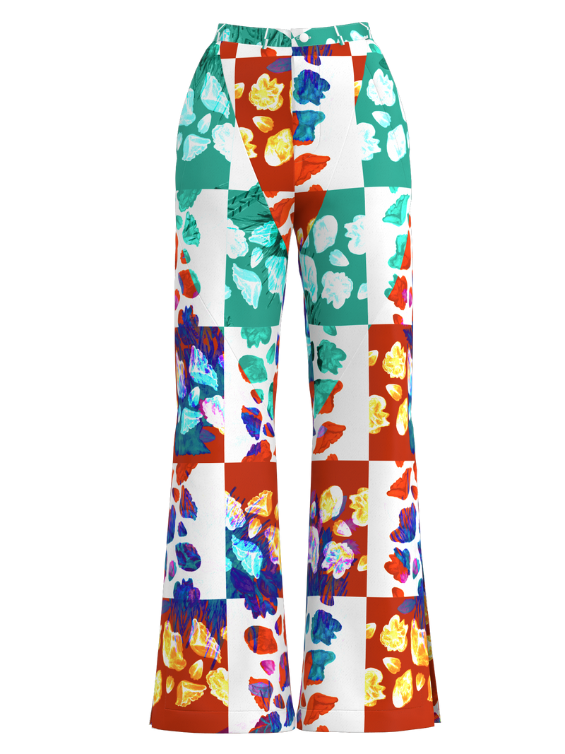 Floral Tile Trousers