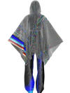 GRADIENT NOISE PONCHO WITH SPACE TEXTURED PANTS