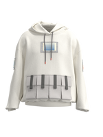 11:11 Hoodie blue stripes