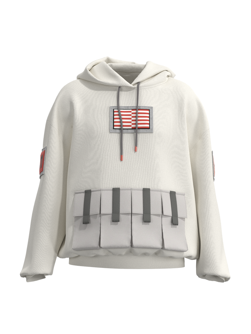 11:11 Hoodie red stripes