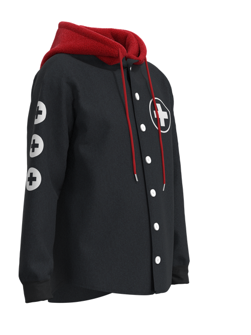 HOODIE-TEDDY_BRANDLEY_BLACK-RED