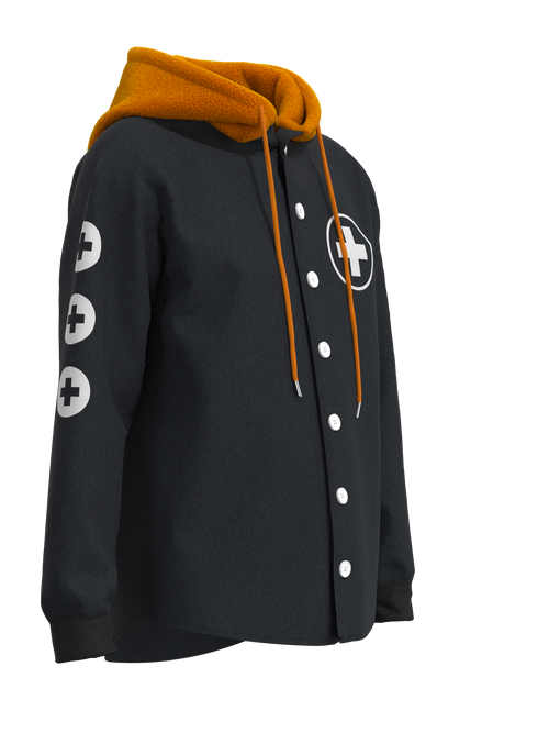 HOODIE-TEDDY_BRANDLEY_BLACK-ORANGE