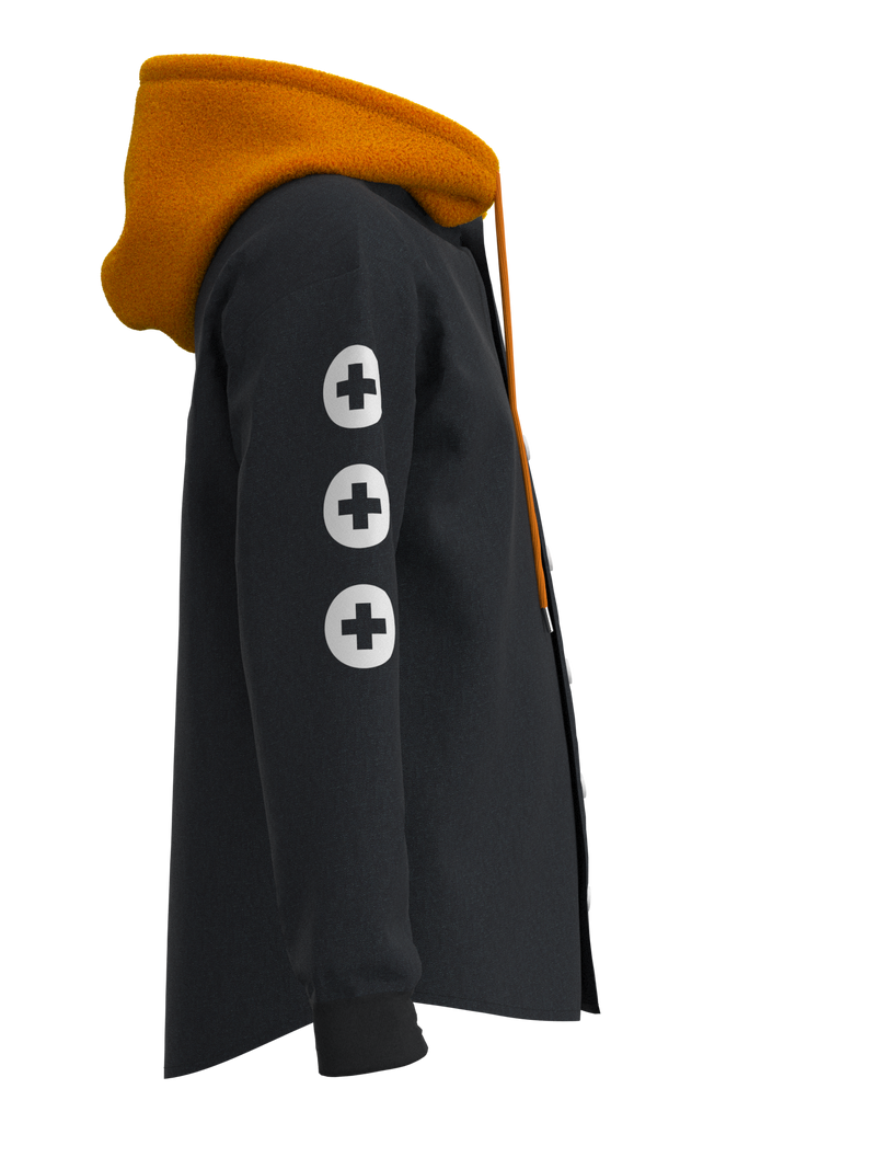 HOODIE-TEDDY_BRANDLEY_BLACK-ORANGE