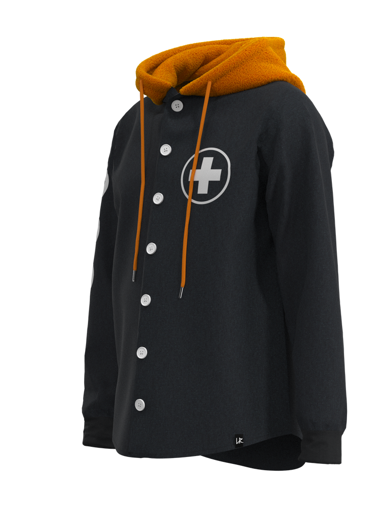 HOODIE-TEDDY_BRANDLEY_BLACK-ORANGE