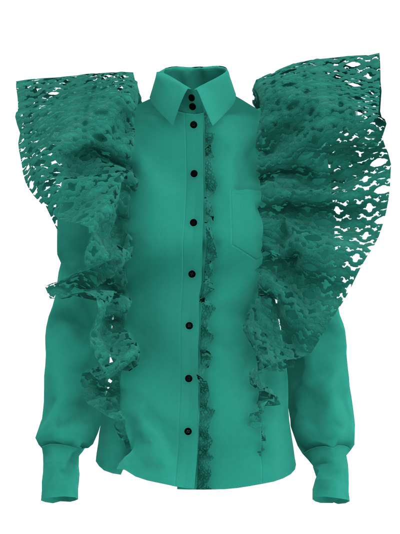 Lace Ruffle Shirt