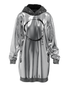 Metal hoodie-dress