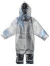 PANELKA PRINT JUMPSUIT AND TRANSPARENT RAINCOAT