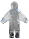 PANELKA PRINT JUMPSUIT AND TRANSPARENT RAINCOAT