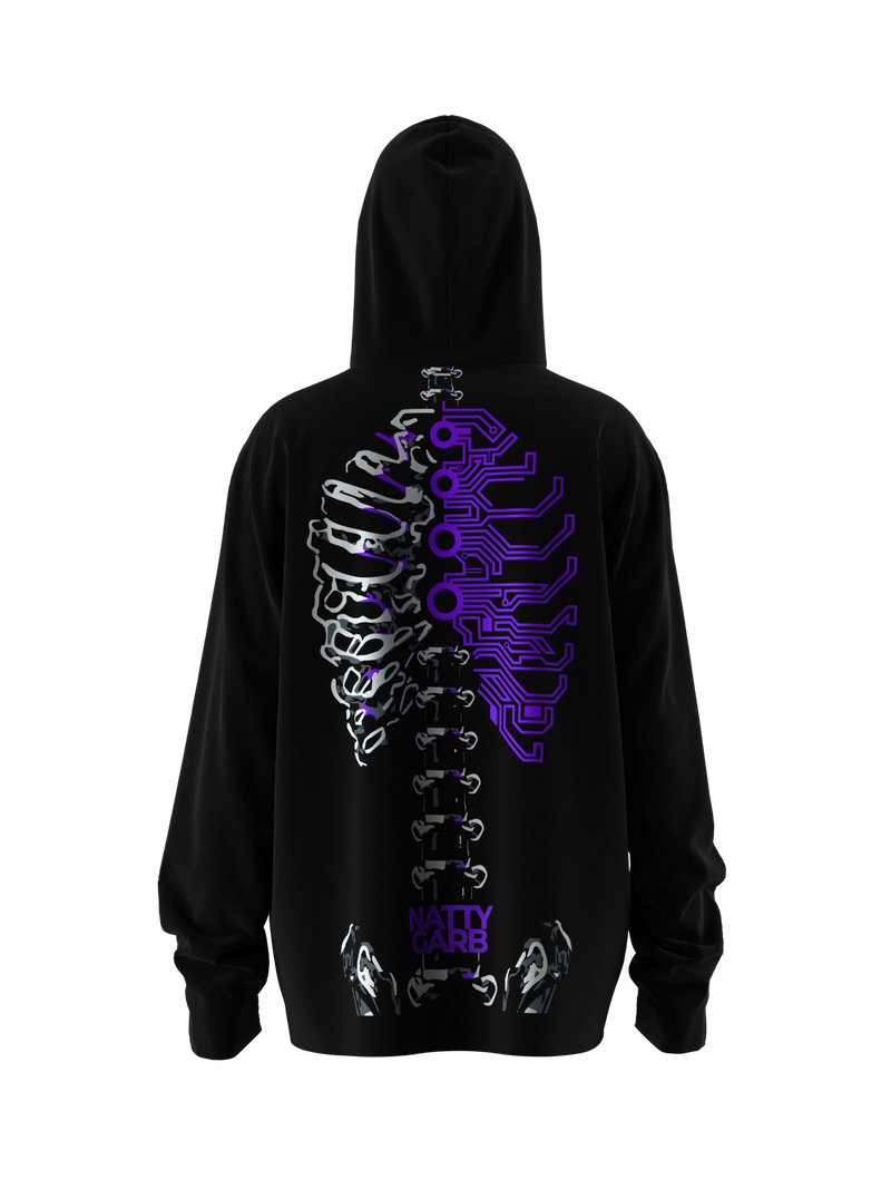 Spine or Technology? Purple Hoodie