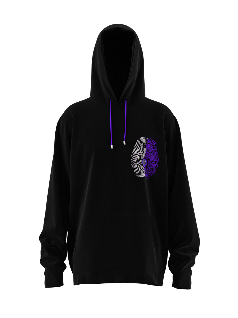 Spine or Technology? Purple Hoodie