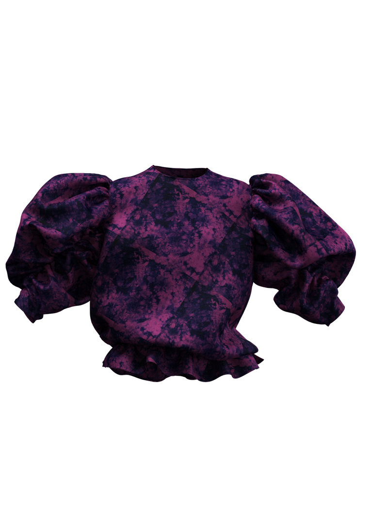 TIE-DYE TOP PURPLE