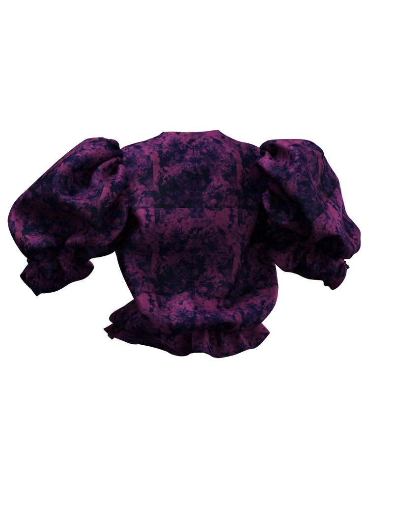 TIE-DYE TOP PURPLE