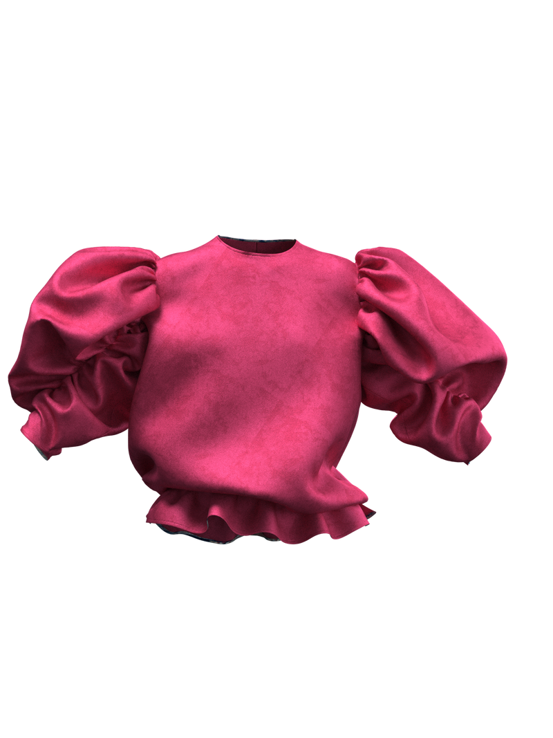 TIE-DYE TOP FUCHSIA