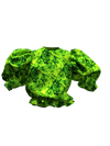 TIE-DYE TOP BRIGHT GREEN