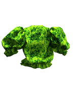 TIE-DYE TOP BRIGHT GREEN