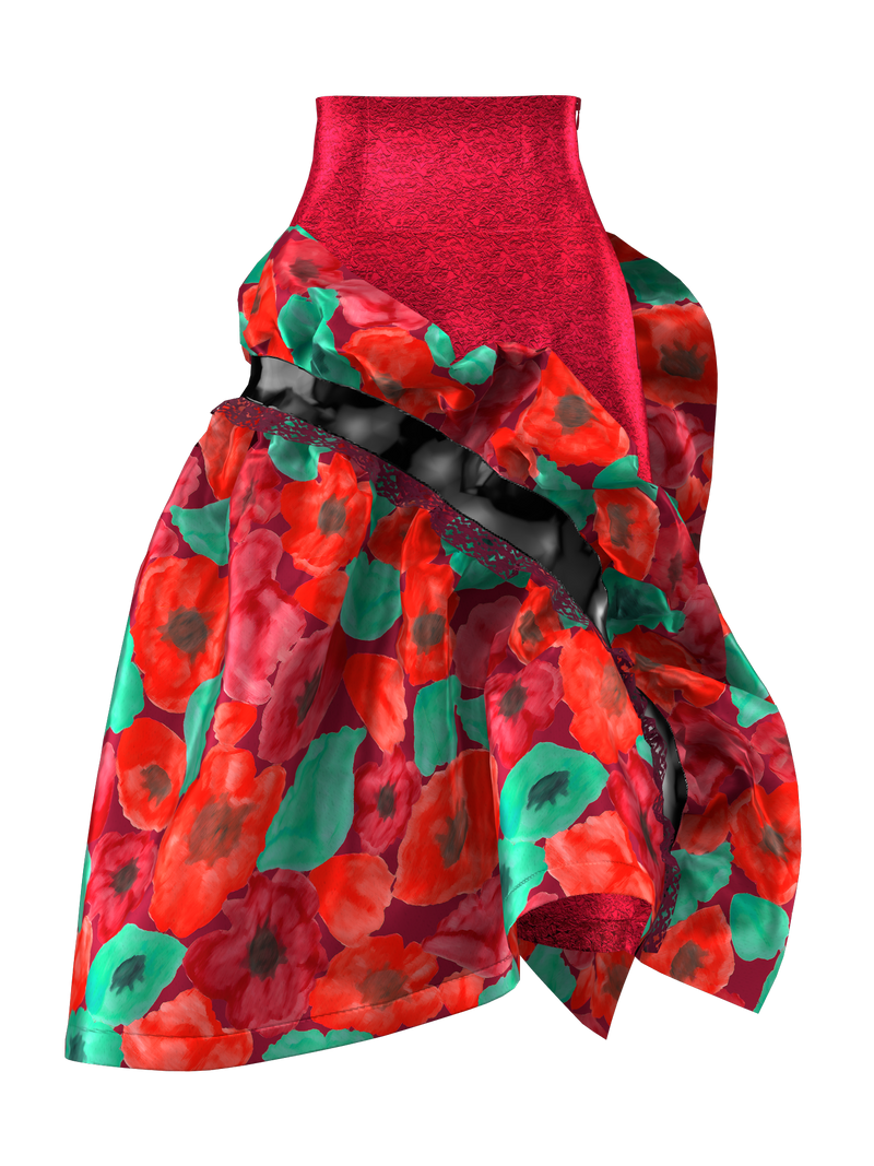 Taffeta Poppy Skirt