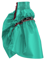 Teal Taffeta Skirt