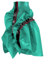 Teal Taffeta Skirt