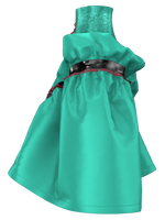 Teal Taffeta Skirt