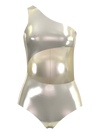 What a Pearl Metal White Swimsuit