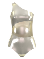 What a Pearl Metal White Swimsuit