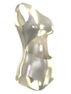 What a Pearl Metal White Swimsuit