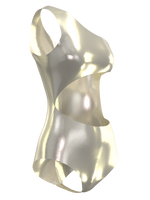 What a Pearl Metal White Swimsuit