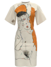 Dress - Standing Nude with Orange Drapery