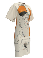 Dress - Standing Nude with Orange Drapery