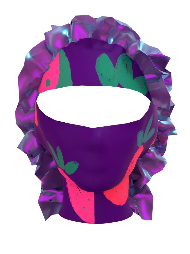 Fruit print balaclava