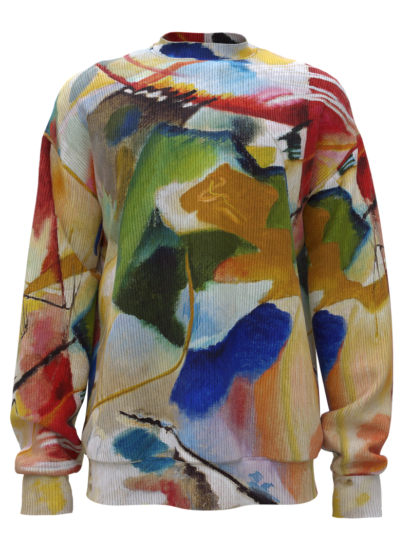 Sweatshirt - Painting with Green Center