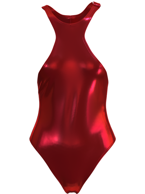 Fantastic Red Metal Swimsuit