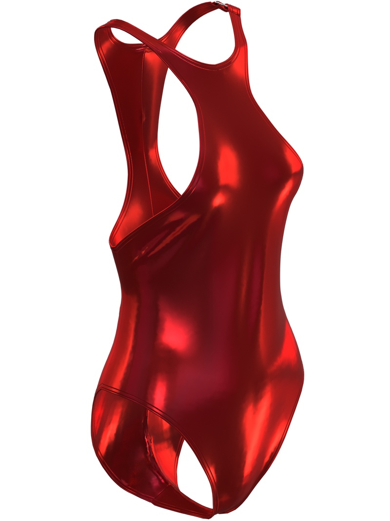 Fantastic Red Metal Swimsuit