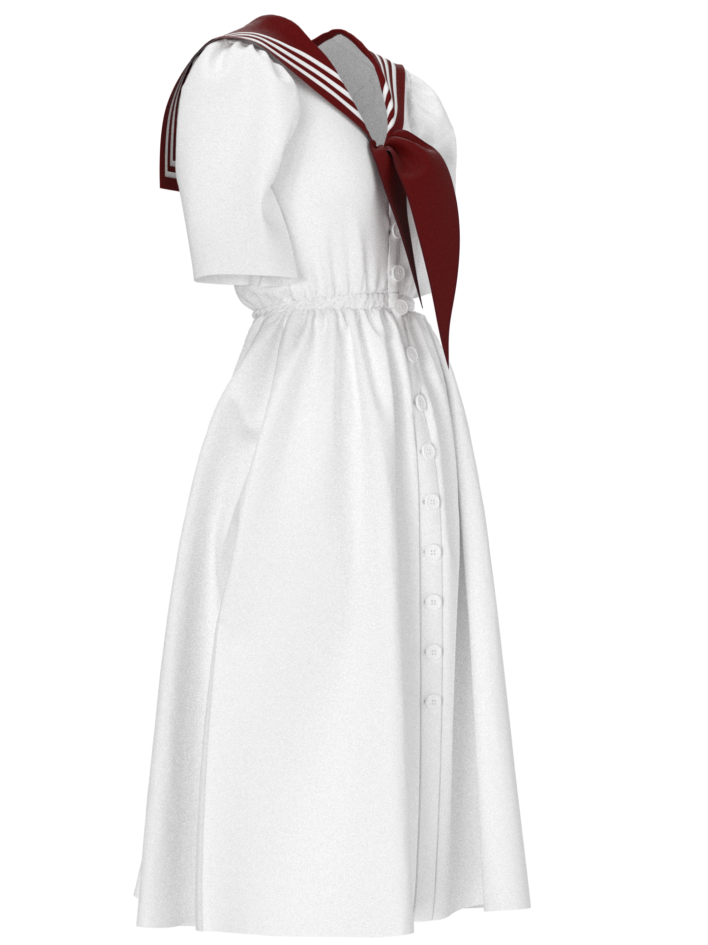 I Find It It's Forever Sailor Dress White and Red – DRESSX I Find It It's Forever Sailor Dress White and Red – DRESSX