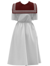 I Find It It’s Forever Sailor Dress White and Red