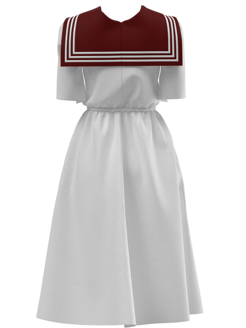 I Find It It’s Forever Sailor Dress White and Red