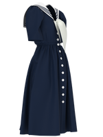 I Find It It’s Forever Sailor Dress Blue and White
