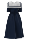 I Find It It’s Forever Sailor Dress Blue and White