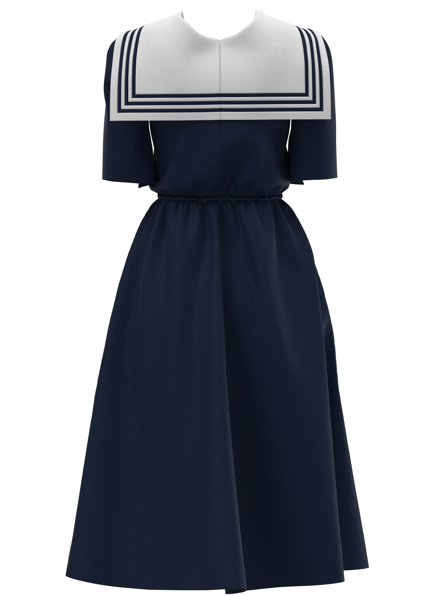 blue and white sailor dress Girls Classic Sailor Dress