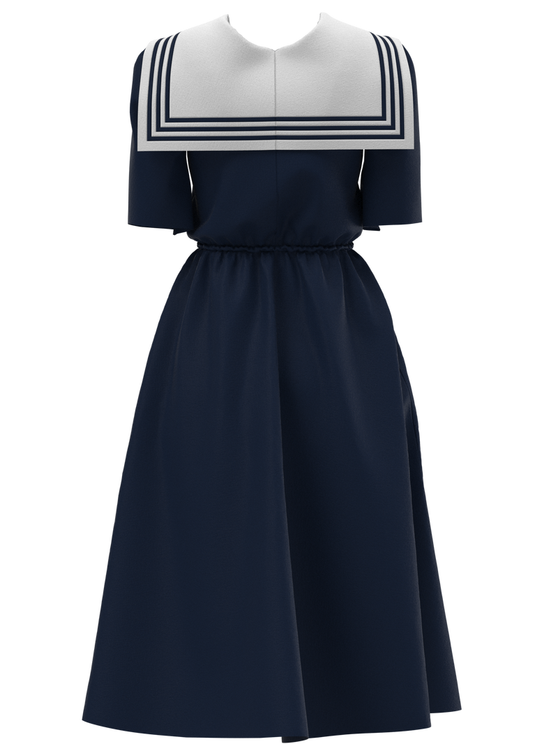 I Find It It’s Forever Sailor Dress Blue and White I Find It It’s Forever Sailor Dress Blue and White