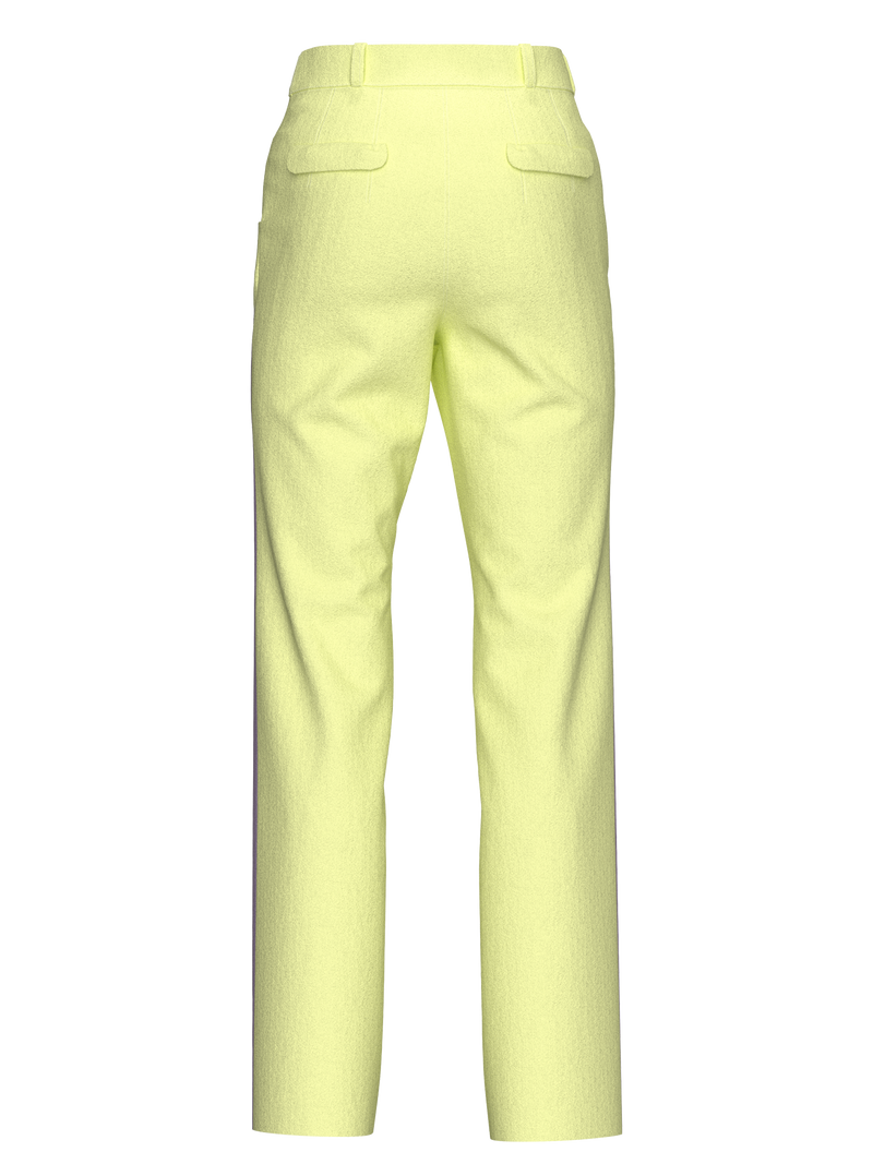 Zipper tailored trousers