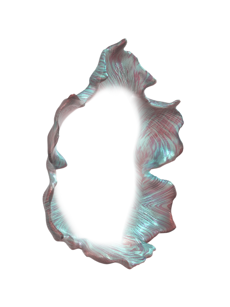Coral flower headpiece