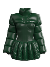 Corset Puffy Jacket GREEN