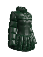 Corset Puffy Jacket GREEN