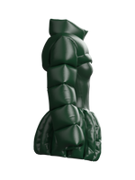 Corset Puffy Jacket GREEN