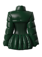 Corset Puffy Jacket GREEN