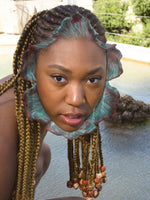 Coral flower headpiece