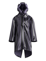 Digital Lettering Puffy Jacket PURPLE